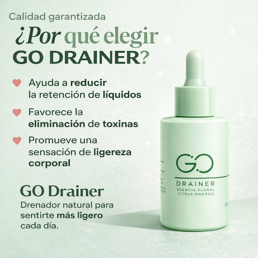 GO DRAINER : Reduce la hinchazón y sientete más ligero en menos de 16 días