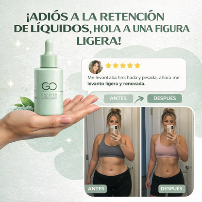 GO DRAINER : Reduce la hinchazón y sientete más ligero en menos de 16 días